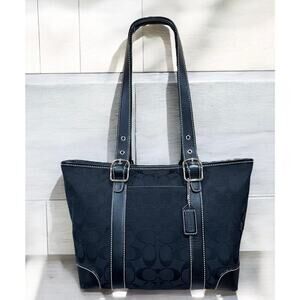Coach Signature Jacquard Tote Bag